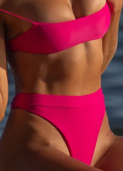 Ark Swimwear High Waist|High Waist Bikini Bottoms Pink