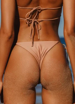 Ark Swimwear Tie-Sides|Tie Sides Bikini Bottoms Tan